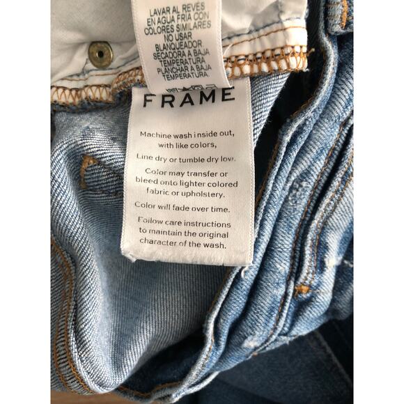 FRAME Women's Size 26 Le High Straight Jeans - Picture 8 of 8